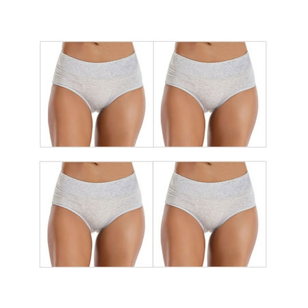 DODOING 4 Pack Women s Plus Size Tummy Control Panties Briefs Soft Cotton High Waist Breathable Brief Seamless Panties for Women
DODOING 4 Pack Women s Plus Size Tummy Control Panties Briefs Soft Cotton High Waist Breathable Brief Seamless Panties for Women