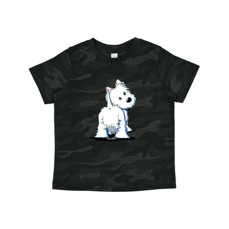 Inktastic Fluffy Butt Westie Gift Toddler Boy or Toddler Girl T-Shirt