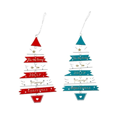 NUOLUX 2pcs Christmas Tree String Hanging Ornament Wooden Painting Christmas Tree Pendant (1pc Red 1pc Dark Blue)
NUOLUX 2pcs Christmas Tree String Hanging Ornament Wooden Painting Christmas Tree Pendant (1pc Red 1pc Dark Blue)