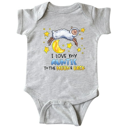 Inktastic I Love my Auntie to the Moon and Back Cute Sheep Gift Baby Boy or Baby Girl Bodysuit
Inktastic I Love my Auntie to the Moon and Back Cute Sheep Gift Baby Boy or Baby Girl Bodysuit