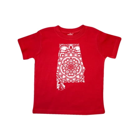 Inktastic Alabama Silhouette Mandala Gift Toddler Boy or Toddler Girl T-Shirt