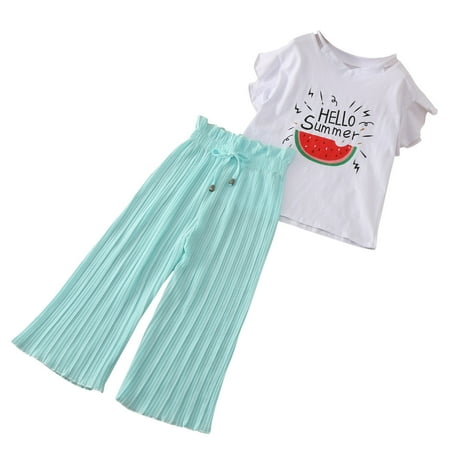 TAIAOJING Baby Girl Clothes Clothing Summer Sunflower T Shirt Tops Chiffon Ruched Loose Pants Children Toddler Outfit 3-4 Years
TAIAOJING Baby Girl Clothes Clothing Summer Sunflower T Shirt Tops Chiffon Ruched Loose Pants Children Toddler Outfit 3-4 Years