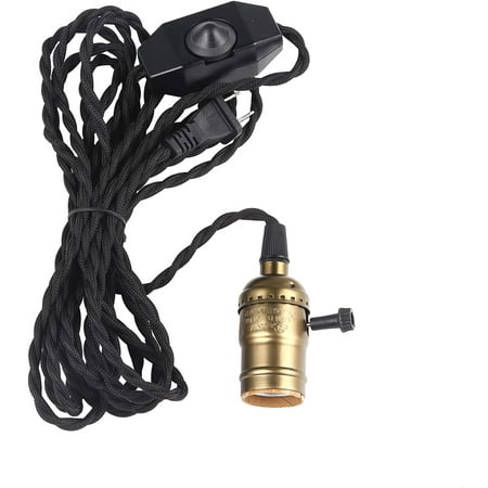 Simple Deluxe 15ft Single Bulb Vintage Hanging Pendant Light Cord Kit w/Dimmer Switch for E26
Simple Deluxe 15ft Single Bulb Vintage Hanging Pendant Light Cord Kit w/Dimmer Switch for E26