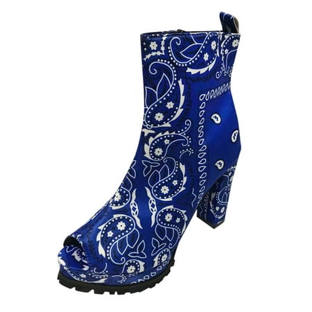 Pgeraug womens slippers Women Ladies Thick High Heel Peep Toe Boots Zipper Ankle Boots Single Shoes mens slippers Blue 42
Pgeraug womens slippers Women Ladies Thick High Heel Peep Toe Boots Zipper Ankle Boots Single Shoes mens slippers Blue 42
