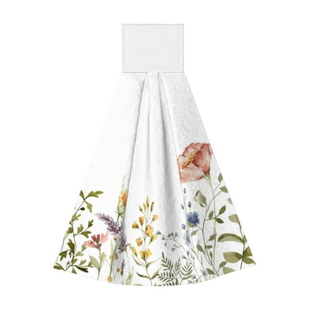 Disketp Watercolor Floral Hanging Kitchen Towel Tie Towels Tea Bar Dish Cloths Dry Towel for Laundry Room Decor (18*14in)
Disketp Watercolor Floral Hanging Kitchen Towel Tie Towels Tea Bar Dish Cloths Dry Towel for Laundry Room Decor (18*14in)