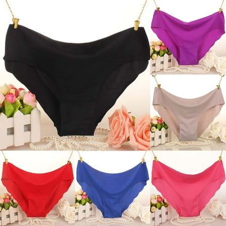 Jiaroswwei Women Ice Silk Solid Color Low Waist Ultra-Thin Seamless Sexy Underwear Panties
Jiaroswwei Women Ice Silk Solid Color Low Waist Ultra-Thin Seamless Sexy Underwear Panties