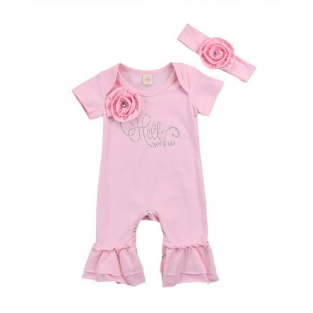 BrilliantMe Newborn Baby Girls Flower Romper Bodysuit Jumpsuit Headband Outfits Clothes Set 12-18 Months
BrilliantMe Newborn Baby Girls Flower Romper Bodysuit Jumpsuit Headband Outfits Clothes Set 12-18 Months