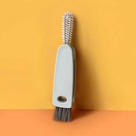 3-in-1 Carrot Cup Lid Cleaning Brush Utensil Bottle Mouth Cover Gap Corner Kitchen Accessories