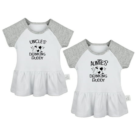Pack of 2 Uncle s Drinking Buddy & Auntie s Drinking Buddy Funny Dresses For Baby Newborn Babies Skirts Infant Princess Dress Toddler Frocks (Gray Raglan Dresses 0-6 Months)
Pack of 2 Uncle s Drinking Buddy & Auntie s Drinking Buddy Funny Dresses For Baby Newborn Babies Skirts Infant Princess Dress Toddler Frocks (Gray Raglan Dresses 0-6 Months)