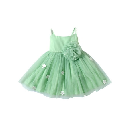 Sunisery Kids Little Girls Tulle Dress Sleeveless Pearl Flower A-line Dress Party Princess Dress Green 12-24 Months
Sunisery Kids Little Girls Tulle Dress Sleeveless Pearl Flower A-line Dress Party Princess Dress Green 12-24 Months