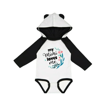 Inktastic My Mimi Loves Me Girl Outfit Gift Baby Girl Long Sleeve Bodysuit
