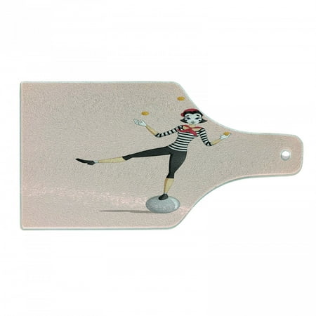 Cartoon Cutting Board Mime Performing Girl Pantomime Juggling with Puppy Illustration Decorative Tempered Glass Cutting and Serving Board in 3 Sizes by Ambesonne
Cartoon Cutting Board Mime Performing Girl Pantomime Juggling with Puppy Illustration Decorative Tempered Glass Cutting and Serving Board in 3 Sizes by Ambesonne