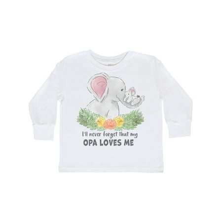 Inktastic I ll Never Forget That My Opa Loves Me with Cute Elephants Gift Toddler Boy or Toddler Girl Long Sleeve T-Shirt
Inktastic I ll Never Forget That My Opa Loves Me with Cute Elephants Gift Toddler Boy or Toddler Girl Long Sleeve T-Shirt