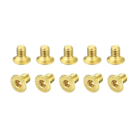 Flat Head Socket Cap Screws M2.5-0.45 x 4mm Brass Inner Hex Drive Fasteners Bolts 24Pack
Flat Head Socket Cap Screws M2.5-0.45 x 4mm Brass Inner Hex Drive Fasteners Bolts 24Pack