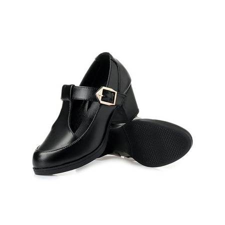 Kesitin Ladies Anti-Slip T-strap Pump Wedding Comfort Pumps Fashion Closed Round Toe Mary Jane Black-Mid Heel 5
Kesitin Ladies Anti-Slip T-strap Pump Wedding Comfort Pumps Fashion Closed Round Toe Mary Jane Black-Mid Heel 5