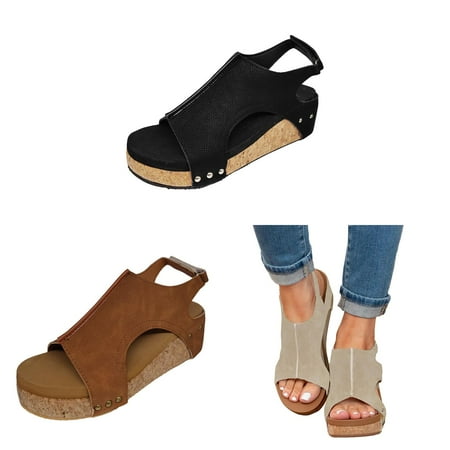 Weerihhol Roses Support Women Summer Solid Hook Loop Casual Open Toe Wedges Comfortable Beach Shoes Sandals
Weerihhol Roses Support Women Summer Solid Hook Loop Casual Open Toe Wedges Comfortable Beach Shoes Sandals