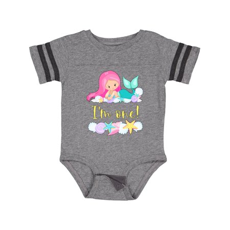 Inktastic I m 1 Mermaid with Pink Hair and Shells Gift Baby Boy or Baby Girl Bodysuit
Inktastic I m 1 Mermaid with Pink Hair and Shells Gift Baby Boy or Baby Girl Bodysuit