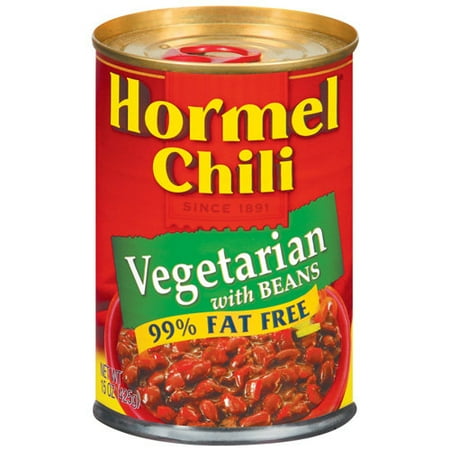 Hormel 99% Fat Free Vegetarian Chili With Beans, 15 oz - Walmart.com