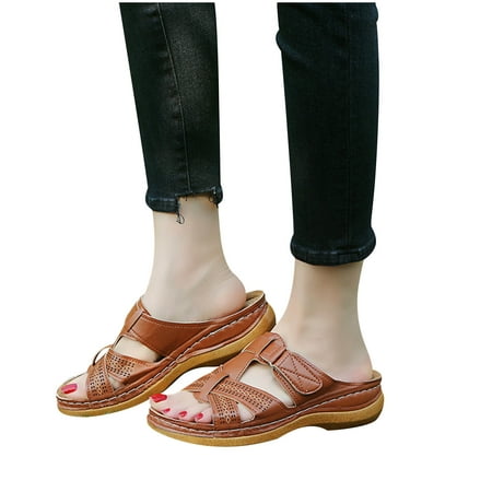 YanHoo Clearance Orthopedic Sandals for Women Open Toe Walking Slippers with Arch Support Anti-Slip Breathable Sandal Vintage Platform Outdoor Flats Shoes
YanHoo Clearance Orthopedic Sandals for Women Open Toe Walking Slippers with Arch Support Anti-Slip Breathable Sandal Vintage Platform Outdoor Flats Shoes