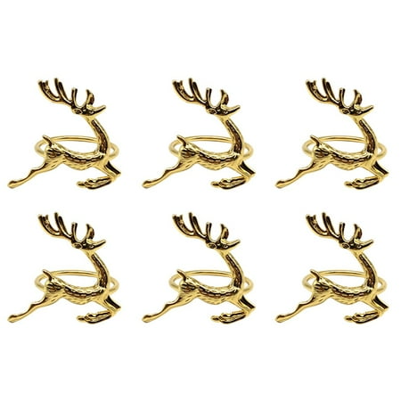 6pcs Christmas Deer Napkin Rings Rhinestone Napkin Ring Decor Table Snowflake Napkin Setting for Christmas Halloween Thanksgiving Wedding Party Gold
6pcs Christmas Deer Napkin Rings Rhinestone Napkin Ring Decor Table Snowflake Napkin Setting for Christmas Halloween Thanksgiving Wedding Party Gold