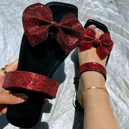 Xiaoffenn Slippers For Women Indoor And Outdoor Cute Slippers Light And Comfortable Casual Womem s Sandals Square Head Bright Bow Flat Slippers Clearance
Xiaoffenn Slippers For Women Indoor And Outdoor Cute Slippers Light And Comfortable Casual Womem s Sandals Square Head Bright Bow Flat Slippers Clearance