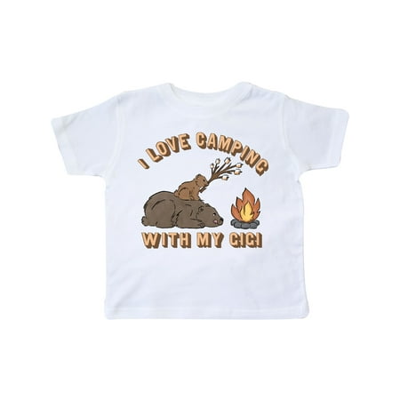 Inktastic I Love Camping With My Gigi Gift Toddler Boy or Toddler Girl T-Shirt