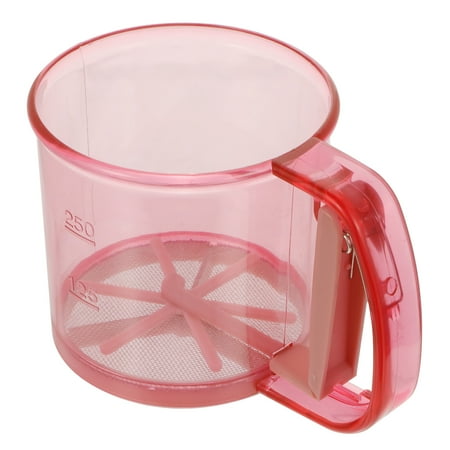 NUOLUX 1PC Semi-automatic Flour Sieve Cup Manual Powder Sieve Cup Baking Tool