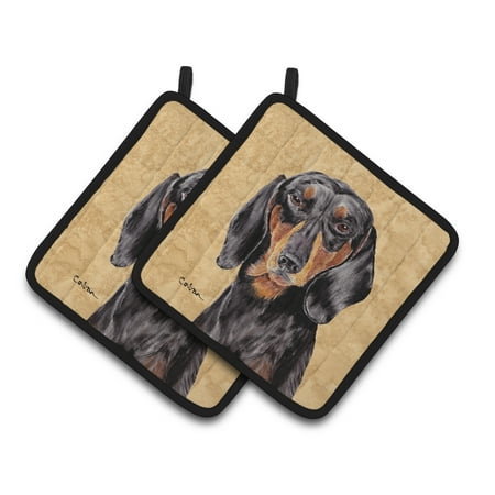Carolines Treasures SC9139PTHD Dachshund Wipe your Paws Pair of Pot Holders 7.5HX7.5W multicolor
Carolines Treasures SC9139PTHD Dachshund Wipe your Paws Pair of Pot Holders 7.5HX7.5W multicolor