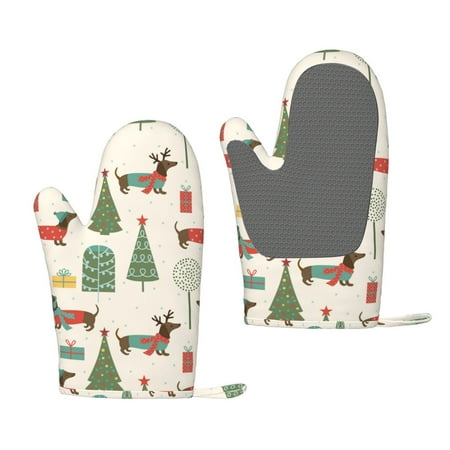Matuu Christmas Dachshund Dog for Silicone Oven Gloves Heat Resistant Grilling Gloves Non-Slip Silicone Oven Mitt Great for Grilling Kitchen and Cooking
Matuu Christmas Dachshund Dog for Silicone Oven Gloves Heat Resistant Grilling Gloves Non-Slip Silicone Oven Mitt Great for Grilling Kitchen and Cooking