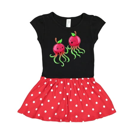 Inktastic Cherry Jellyfish-cute and fun Gift Toddler Girl Dress