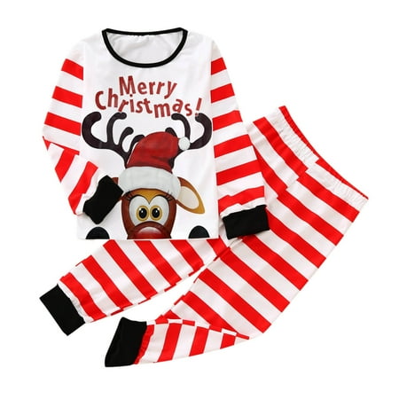 Rovga Children Kids Christmas Stripe Print Xmas Family Pajamas Matching Sleepwear Top Blouse Pants Set Family Holiday Outfits
Rovga Children Kids Christmas Stripe Print Xmas Family Pajamas Matching Sleepwear Top Blouse Pants Set Family Holiday Outfits