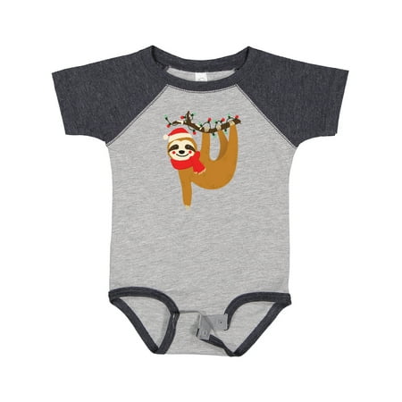 Inktastic Christmas Sloth Gift Baby Boy or Baby Girl Bodysuit