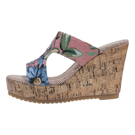 Jungdeepe Ladies Summer Retro Printed Slope Heel Thick Bottom High Heeled Hollow Out Large Size Wooden Bottom Sandals Slippers Wedge Sandals Platform Womens High Heel Sandals Size 13 Woman Sandal Two
Jungdeepe Ladies Summer Retro Printed Slope Heel Thick Bottom High Heeled Hollow Out Large Size Wooden Bottom Sandals Slippers Wedge Sandals Platform Womens High Heel Sandals Size 13 Woman Sandal Two