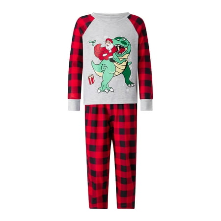 Parent-Child Christmas Nightclothes Long Sleeve Santa Dinosaur Print Tops Trousers /Romper/ Dog Wear Family Pajama Suit
Parent-Child Christmas Nightclothes Long Sleeve Santa Dinosaur Print Tops Trousers /Romper/ Dog Wear Family Pajama Suit