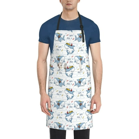 Picia Music Shark Waterproof Apron for Unisex Adult - Adjustable Bib Apron with Pockets Ideal for Cooking Gardening Painting and Household Chores
Picia Music Shark Waterproof Apron for Unisex Adult - Adjustable Bib Apron with Pockets Ideal for Cooking Gardening Painting and Household Chores