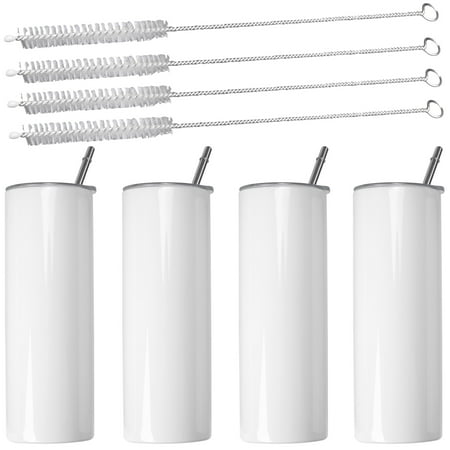 Sublimation Tumblers 20 Oz Skinny Straight Stainless Steel Sublimation Blanks Skinny Tumbler with Lid and Straw 4 Pack
Sublimation Tumblers 20 Oz Skinny Straight Stainless Steel Sublimation Blanks Skinny Tumbler with Lid and Straw 4 Pack