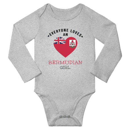 Everyone Loves An Bermudian Girl Baby Long Slevve Bodysuits Unisex Gifts (Gray 12-18 Months)
Everyone Loves An Bermudian Girl Baby Long Slevve Bodysuits Unisex Gifts (Gray 12-18 Months)