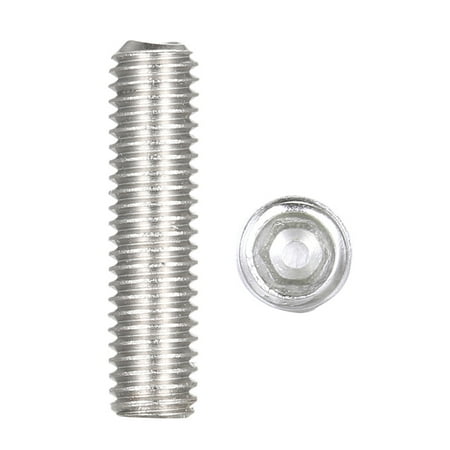 Docooler DIN916 304 Stainless Steel Bolt Grub Screw Cup Point Hex Socket Set