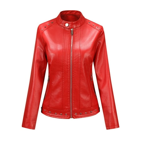 Leather Jacket for Women Fashion Zip Up PU Leather Motorcycle Jacket Casual Slim Short Leather Coat Moto Biker
Leather Jacket for Women Fashion Zip Up PU Leather Motorcycle Jacket Casual Slim Short Leather Coat Moto Biker