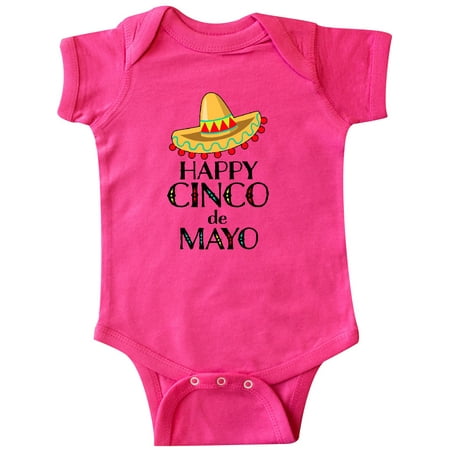 Inktastic Happy Cinco de Mayo-sombrero Gift Baby Boy or Baby Girl Bodysuit