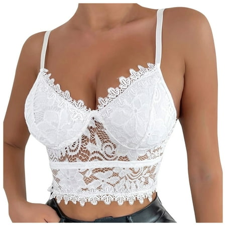 B91xZ Lingerie For Women Women Lingerie Corset Lace Floral Bralette Bralet Bra Tank Cami Crop Underwear Halter Lingerie for Women White M
B91xZ Lingerie For Women Women Lingerie Corset Lace Floral Bralette Bralet Bra Tank Cami Crop Underwear Halter Lingerie for Women White M
