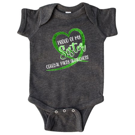 Inktastic Proud of my Sister Cerebral Palsy Awareness Heart Ribbon Gift Baby Boy or Baby Girl Bodysuit
Inktastic Proud of my Sister Cerebral Palsy Awareness Heart Ribbon Gift Baby Boy or Baby Girl Bodysuit