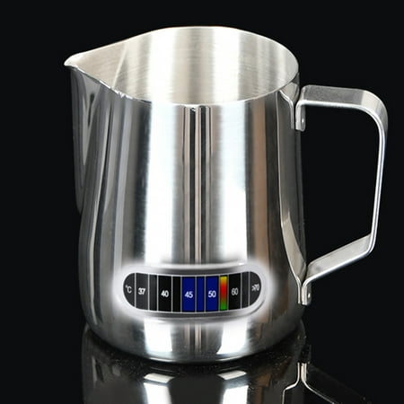 Travelwant Milk Frothing Pitchers with Integrated Thermometer Latte Art Jug Stainless Steel Creamer Temperature Espresso Steaming Pitchers
Travelwant Milk Frothing Pitchers with Integrated Thermometer Latte Art Jug Stainless Steel Creamer Temperature Espresso Steaming Pitchers