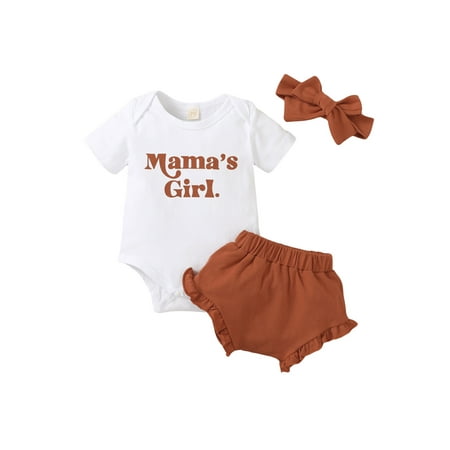 jaweiw Baby Girls Boys Mother s Day Outfits Set Short Sleeve Letters Print Romper with Frills Shorts and Bowknot Headband
jaweiw Baby Girls Boys Mother s Day Outfits Set Short Sleeve Letters Print Romper with Frills Shorts and Bowknot Headband