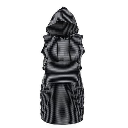 Maternity Striped Hooded Pocket Casual Breastfeeding Jumpsuit Maternity Dress Note Please Buy One Or Two Sizes Larger
Maternity Striped Hooded Pocket Casual Breastfeeding Jumpsuit Maternity Dress Note Please Buy One Or Two Sizes Larger