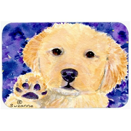Golden Retriever Glass Cutting Board Large