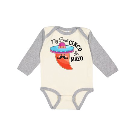 Inktastic My First Cinco de Mayo- pepper in a sombrero Gift Baby Boy or Baby Girl Long Sleeve Bodysuit
Inktastic My First Cinco de Mayo- pepper in a sombrero Gift Baby Boy or Baby Girl Long Sleeve Bodysuit