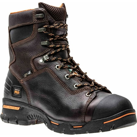 

Timberland PRO Briar Brown Men s Endurance Steel Toe EH Puncture Resistant 8 Inch Work Boot (11.0 W)