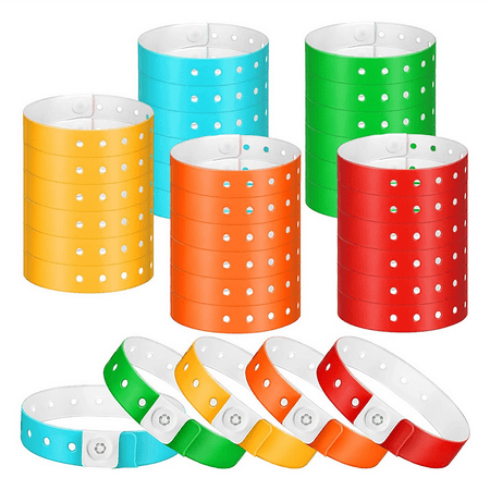100 Pcs Plastic Wristbands Colorful Party Wristbands Event Wristbands Concert Carnival Party 5 Colors
100 Pcs Plastic Wristbands Colorful Party Wristbands Event Wristbands Concert Carnival Party 5 Colors