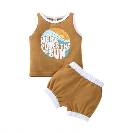 Liliz 3-24M Baby Boy Clothing Cartoon Letter Print Round Neck Sleeveless Top Vest+Patchwork Shorts
Liliz 3-24M Baby Boy Clothing Cartoon Letter Print Round Neck Sleeveless Top Vest+Patchwork Shorts